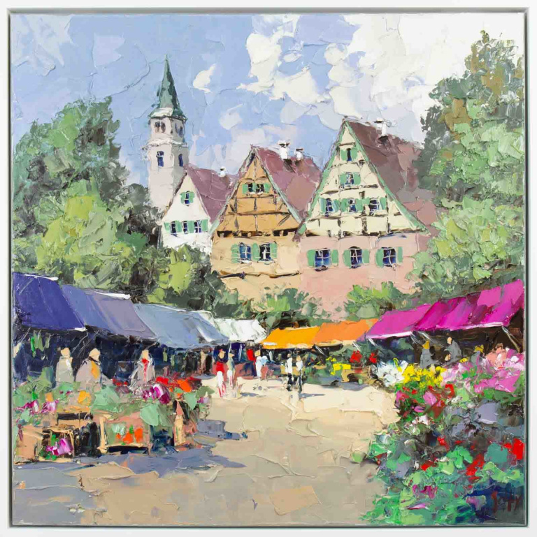The Flower Market by Frank Getty