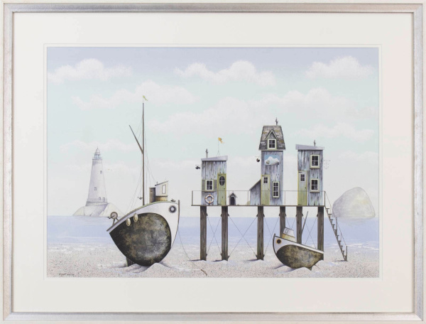Pit Stop Pier (Original) by Gary Walton, original painting