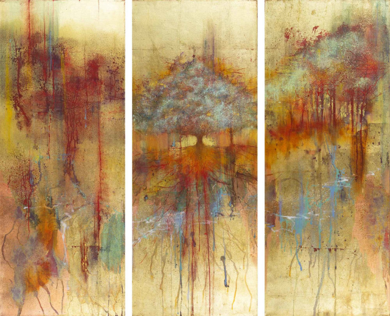 Unseen Synergy (Triptych) by Hiroko Lewis