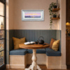Morning Haze, Tower Bridge by Andrew Grant Kurtis, original painting, in room