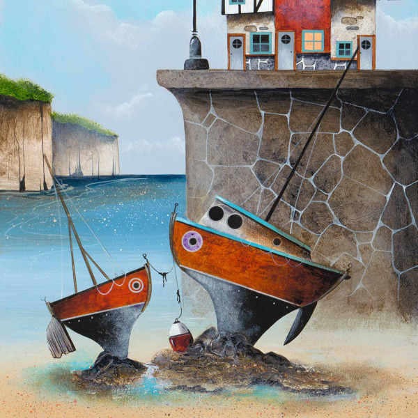 Tugs II by Gary Walton, limited edition print, detail