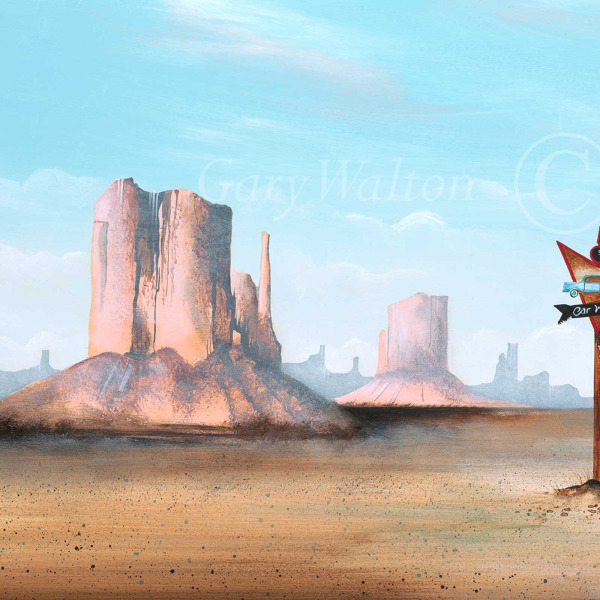 Car Wash by Gary Walton, limited edition print, detail