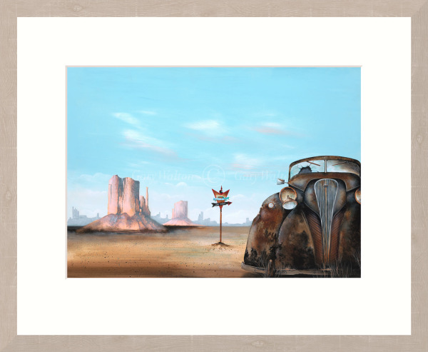Car Wash by Gary Walton framed