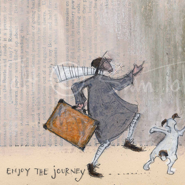 Enjoy The Journey by Sam Toft, limited edition print, detail