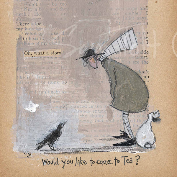 A New Friend by Sam Toft, limited edition print, detail