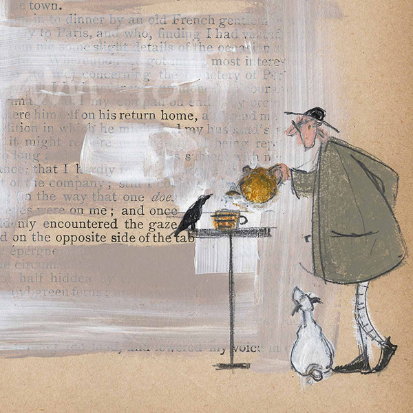 A New Friend by Sam Toft, limited edition print, detail