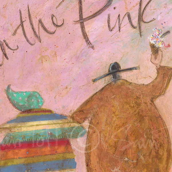 In The Pink…And Lovin’ It! by Sam Toft, limited edition print, detail