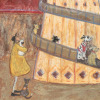 Curly Wurly’s Day Out by Sam Toft, limited edition print, detail