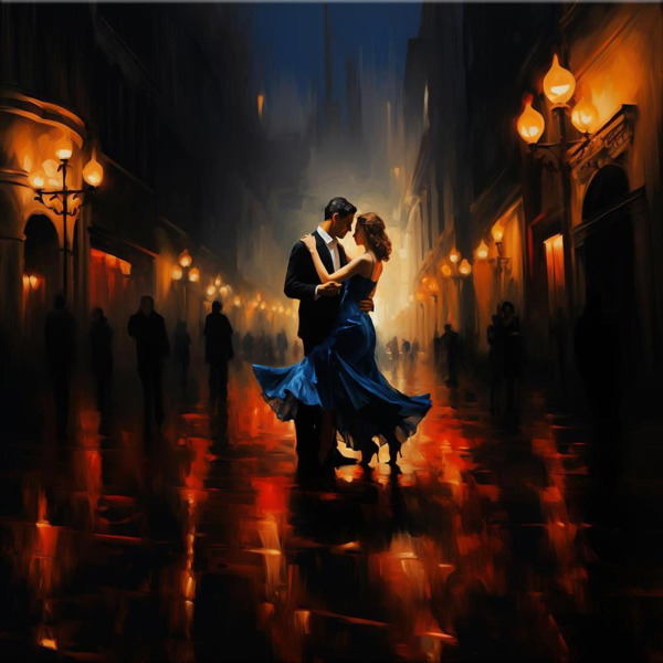 Blue Elegance by Leander, limited edition print