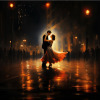 The Embrace Of Night by Leander, limited edition print
