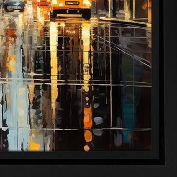 Downtown Drizzle by Leander, limited edition print, detail