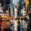 Urban Rainfall by Leander, limited edition print
