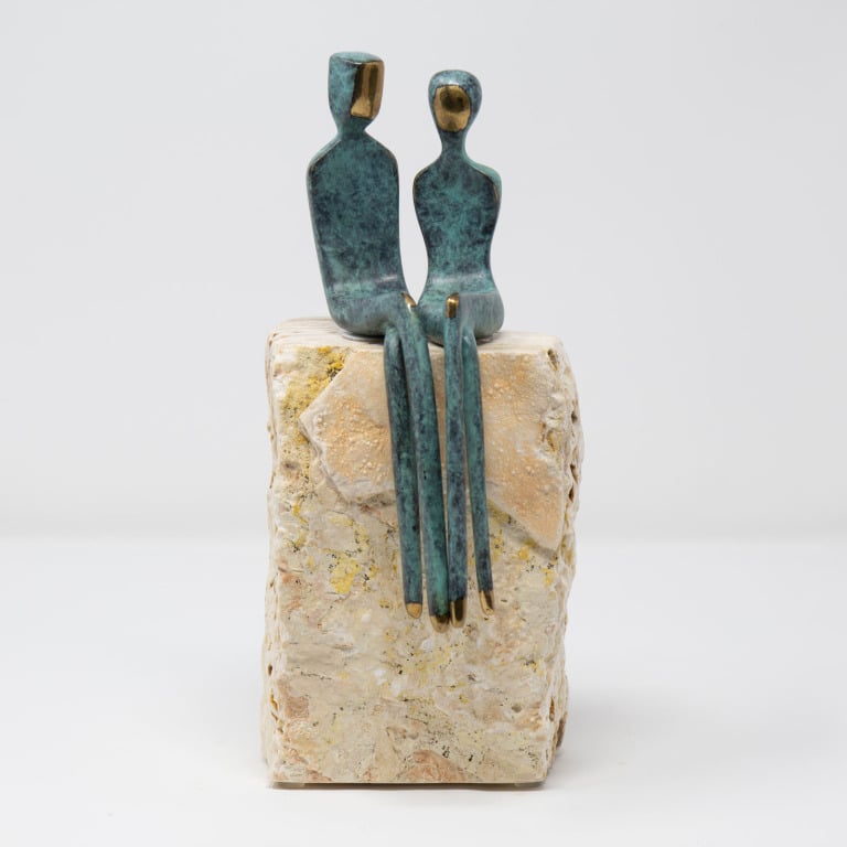 Elegant Couple On Travertine by Yenny Cocq