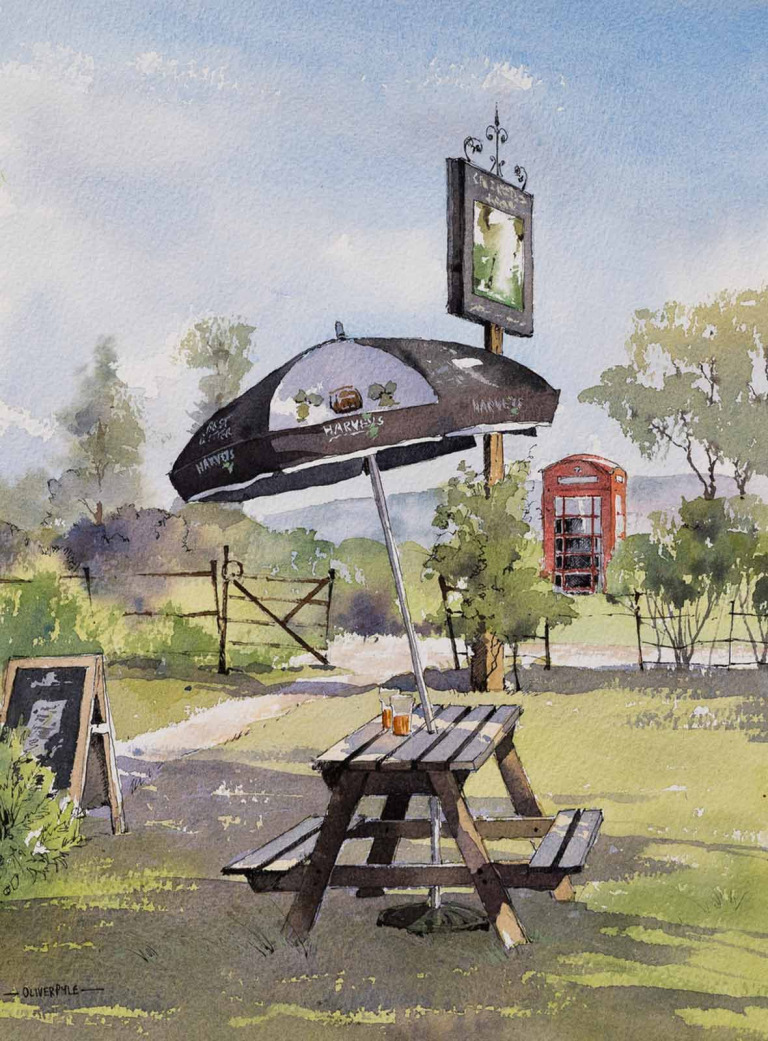 A Pint Of Harveys, The Cricketers Arms by Oliver Pyle