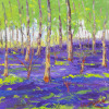 Bluebells In The Hazel Wood by John Lawrence, original painting