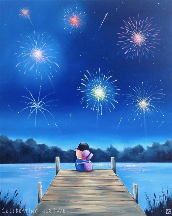 Celebrating Our Love by Michael Abrams, limited edition print