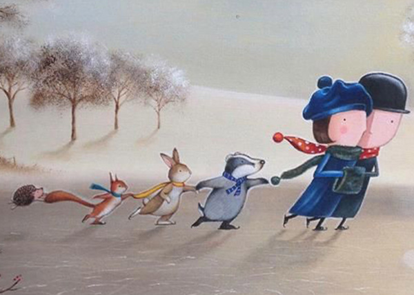 Perfect Harmony by Michael Abrams, limited edition print, detail