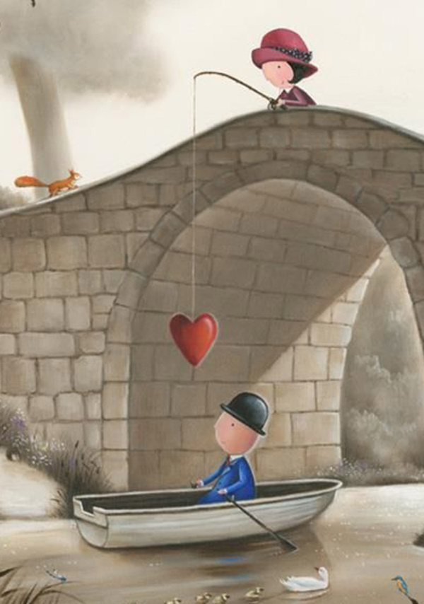 Hooked On Love by Michael Abrams, limited edition print, detail
