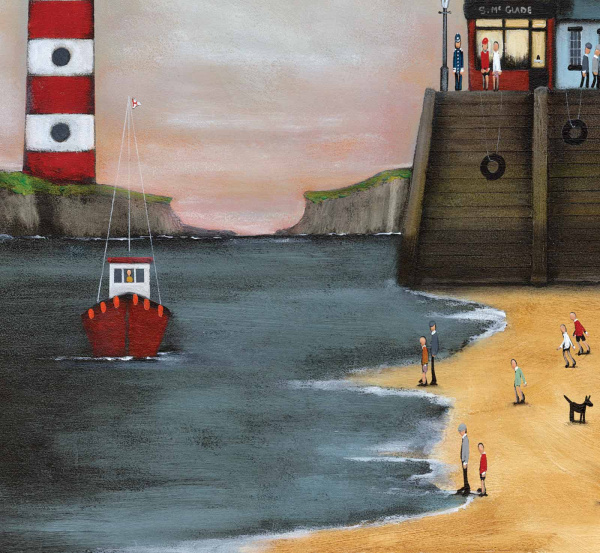 Lighthouse Lagoon (Limited Edition) by Sean Durkin, limited edition print, detail