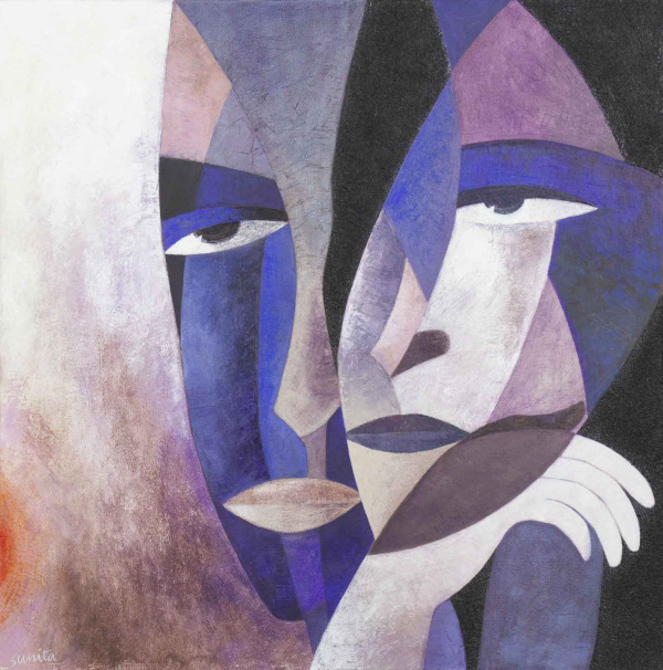 You & Me by Sunita Khedekar, original painting