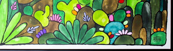 Paradise by Ilenia Rosati, original painting, detail