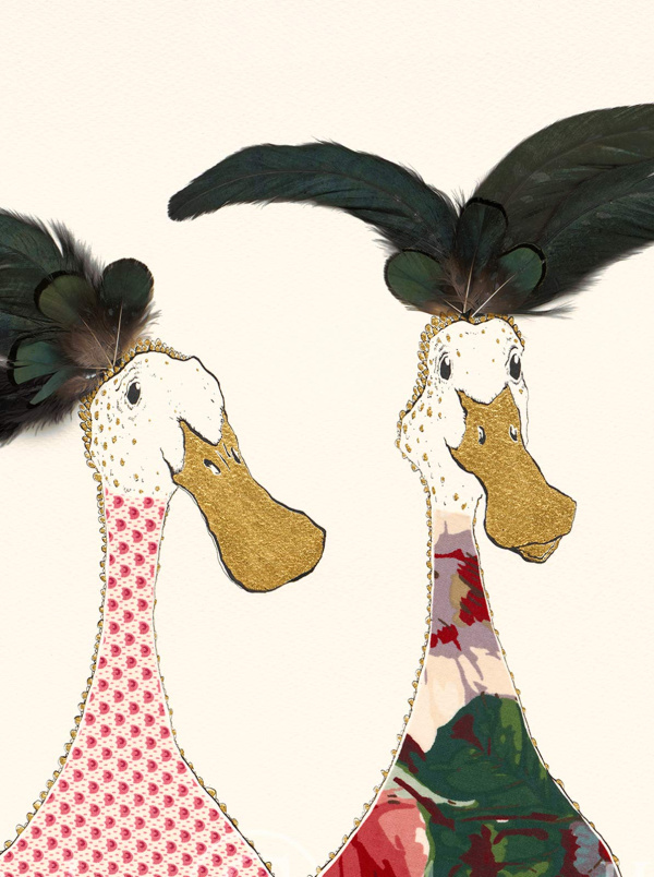 Side Parting by Anna Wright, limited edition print, detail