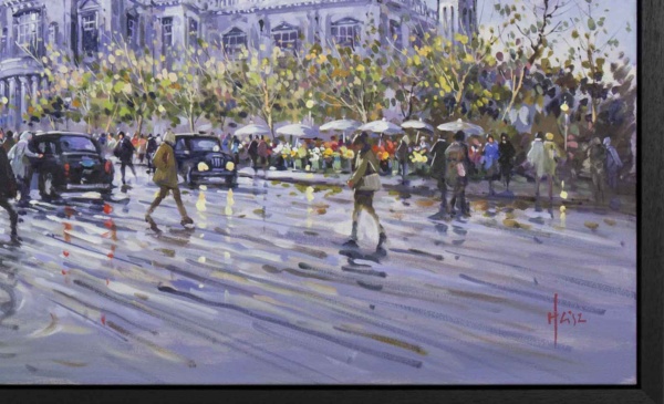 St Paul’s Cathedral by Henderson Cisz, original painting, detail