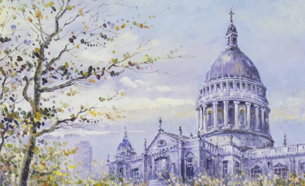 St Paul’s Cathedral by Henderson Cisz, original painting