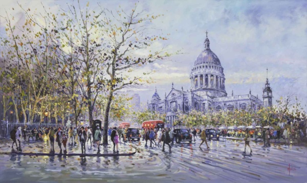 St Paul’s Cathedral by Henderson Cisz, original painting