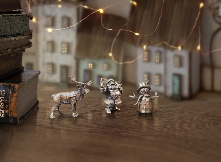 Miniature Bronze Trio Of Christmas (2088/2089/2090)