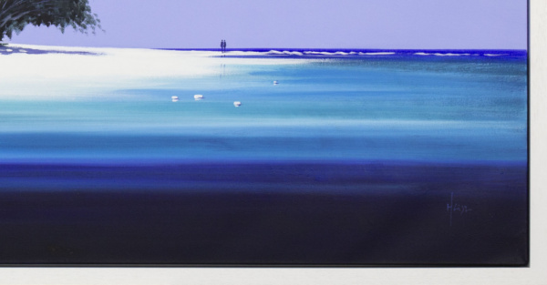 Island Stroll by Henderson Cisz, original painting, detail