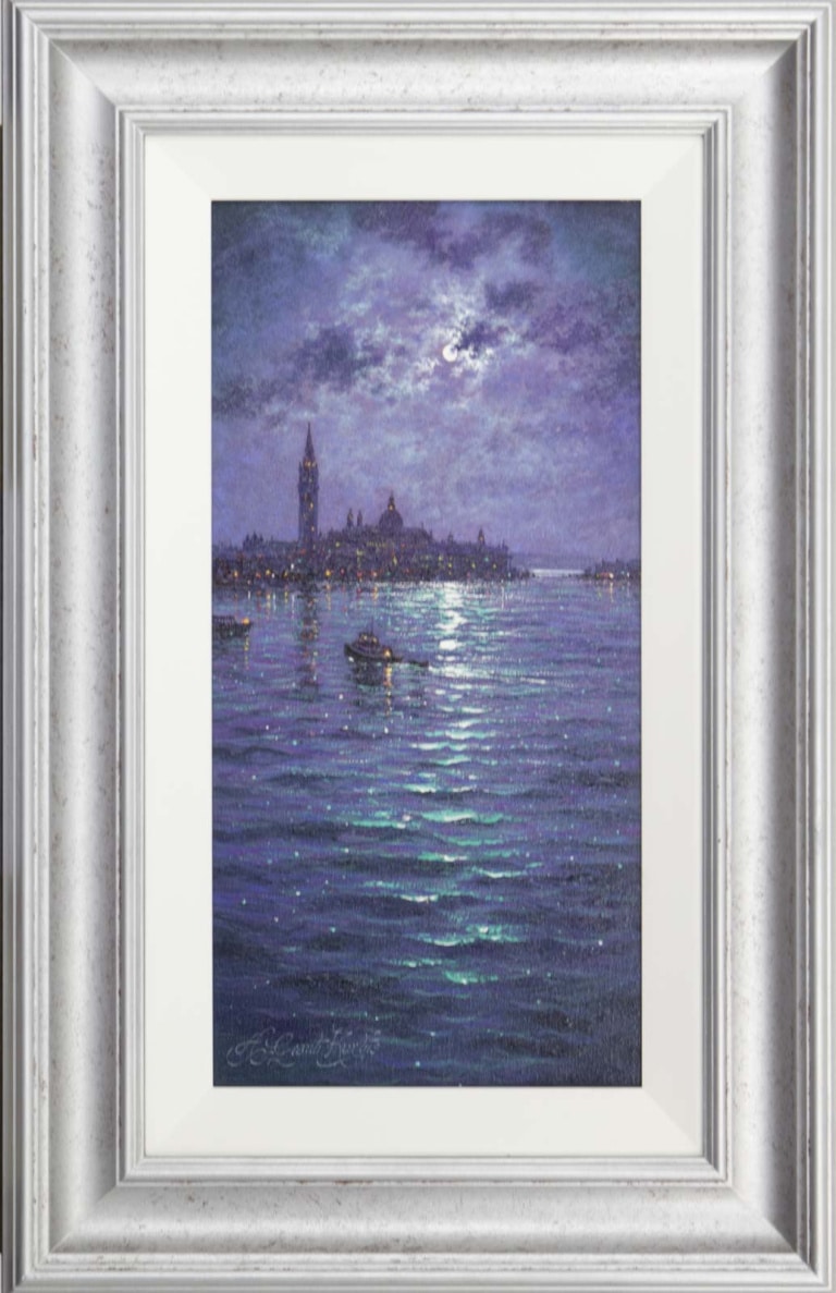 Moonlight Sparkle Across San Giorgio Maggiore by Andrew Grant Kurtis