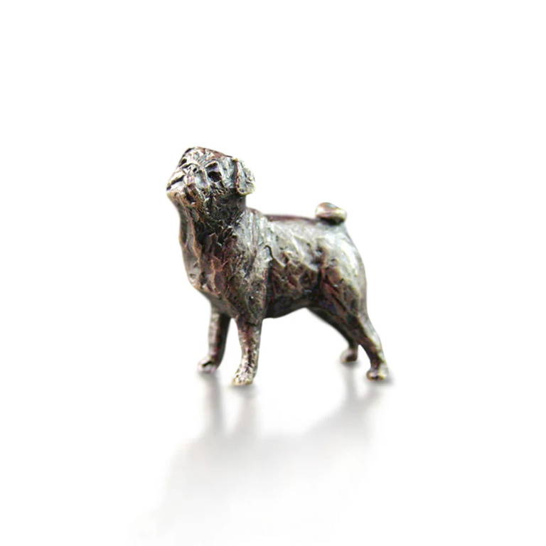 Miniature Bronze Pug (2068)