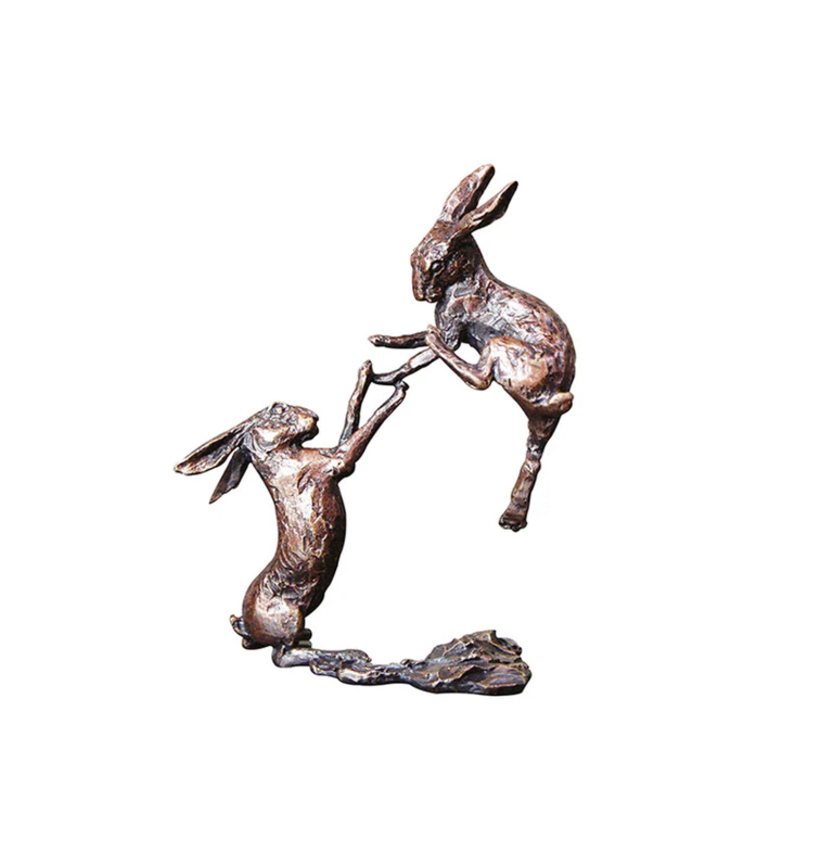 Miniature Bronze Boxing Hares (2012)