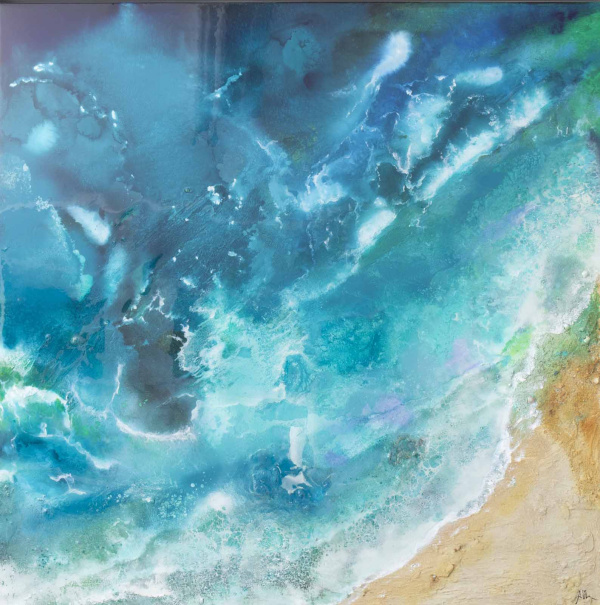 Figueiras Beach, Cies Islands by Ana Ortiz, original painting