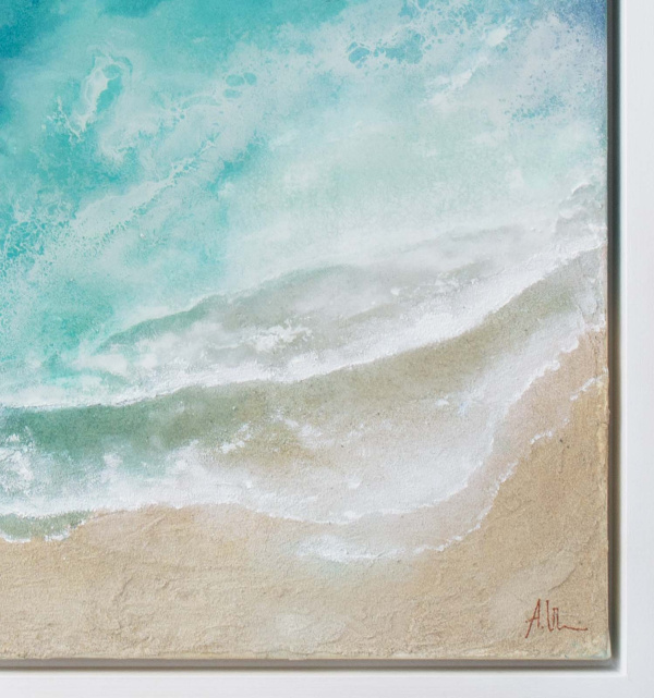 Cala Moll, Mallorca by Ana Ortiz, original painting, detail