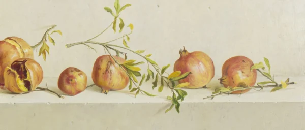 Pomegranates Resting by Juan Antonio Domínguez, original painting