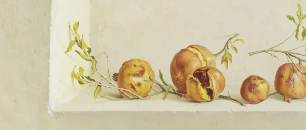 Pomegranates Resting by Juan Antonio Domínguez, original painting