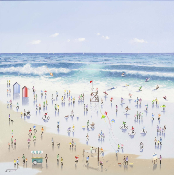 The Best Days Are Beach Days by Nuria Miro, original painting