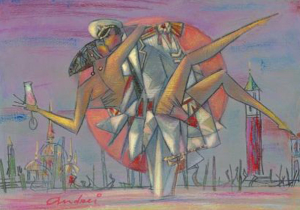 The Kissing Sailor by Andrei Protsouk, limited edition print