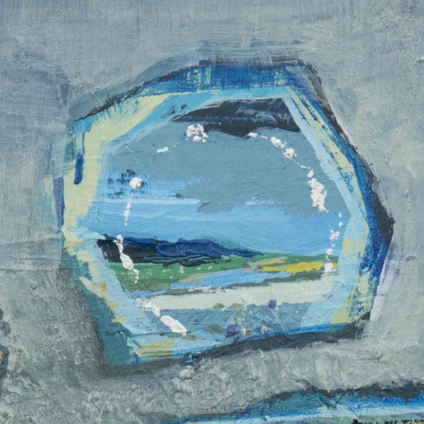 The Looking Glass by Håven, original painting, detail