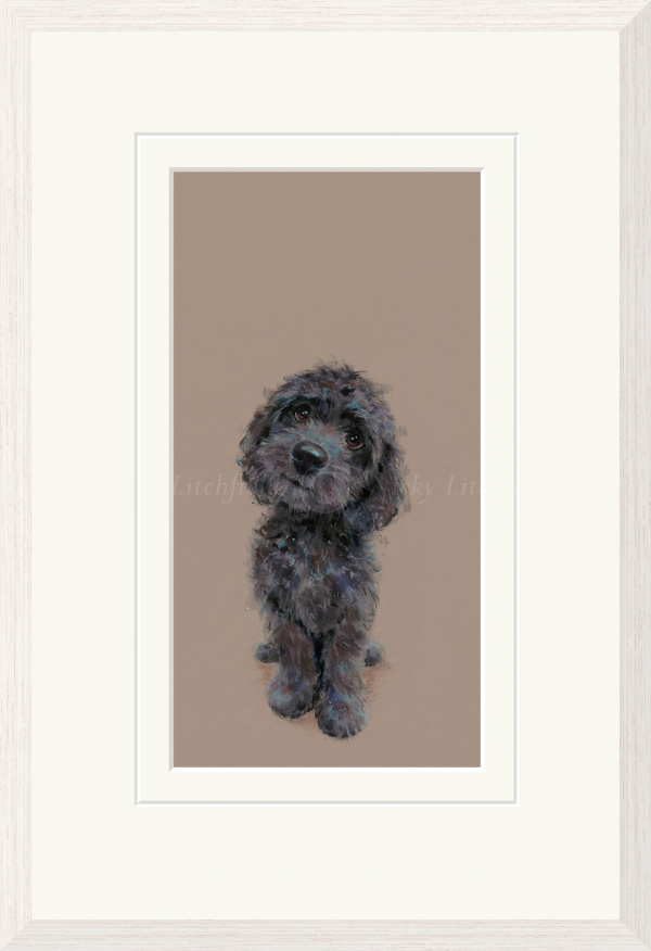 Best Behaviour, Cockapoo by Nicky Litchfield, limited edition print