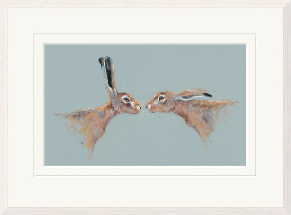 Brief Encounter, Hares by Nicky Litchfield, limited edition print