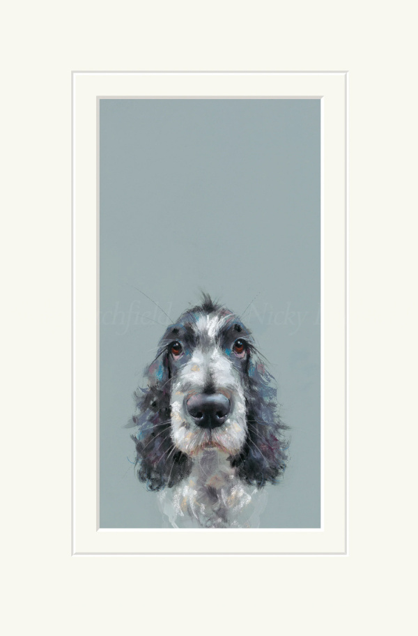 Can I Come Too? Cocker Spaniel by Nicky Litchfield, limited edition print