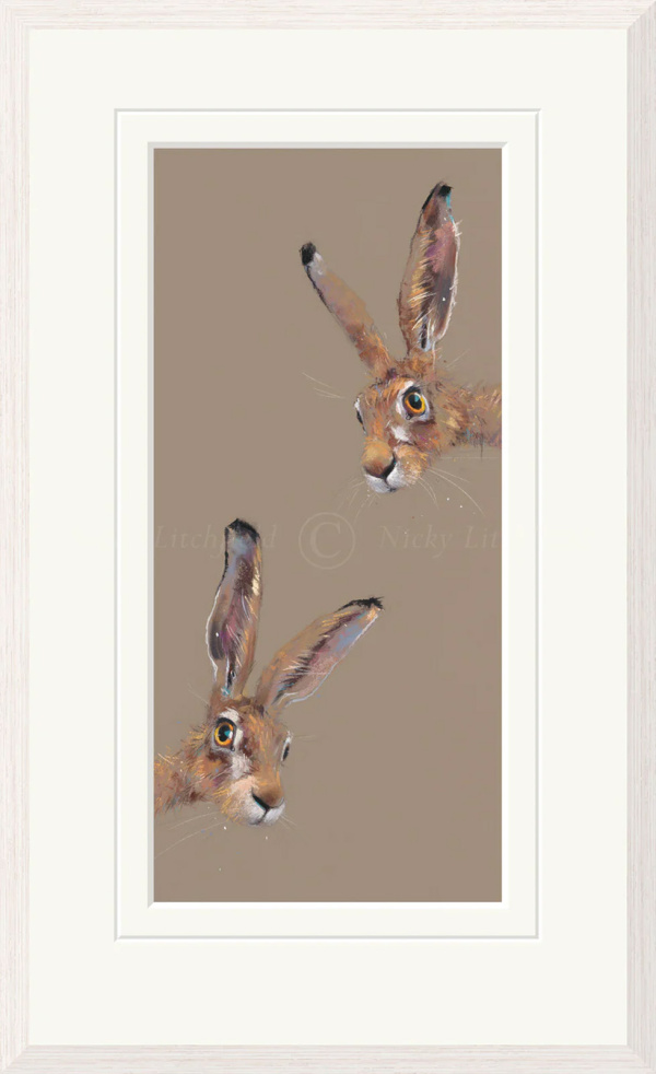 Rascals, Hares Playing by Nicky Litchfield, limited edition print