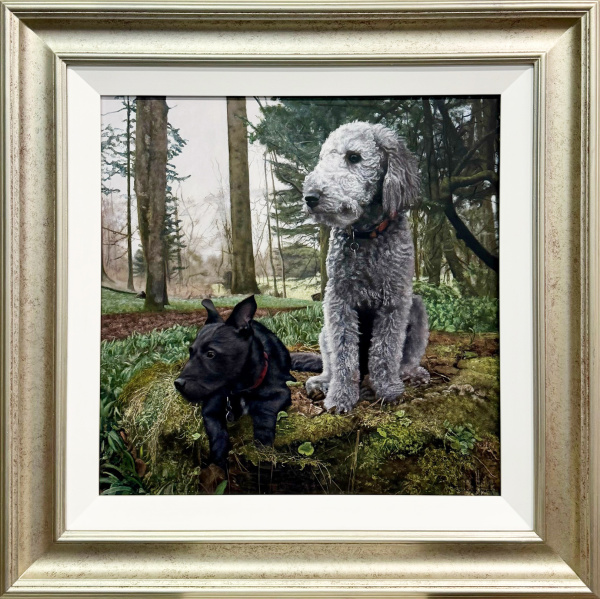 painting of dogs commission