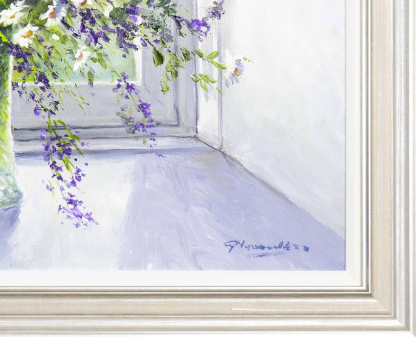 A Gift To You by Gerhard Nesvadba, original painting, detail