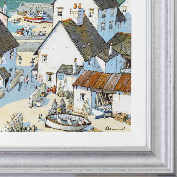 Back For The Day by Alan Smith, original painting, detail