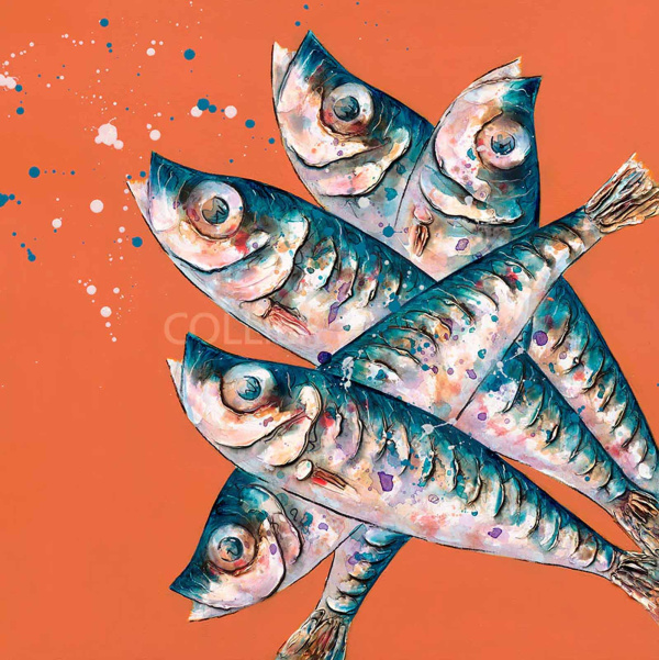 Five Sprats (Limited Edition) by Giles Ward, limited edition print