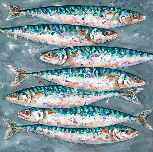 Mackerel Swim (Limited Edition) by Giles Ward, limited edition print